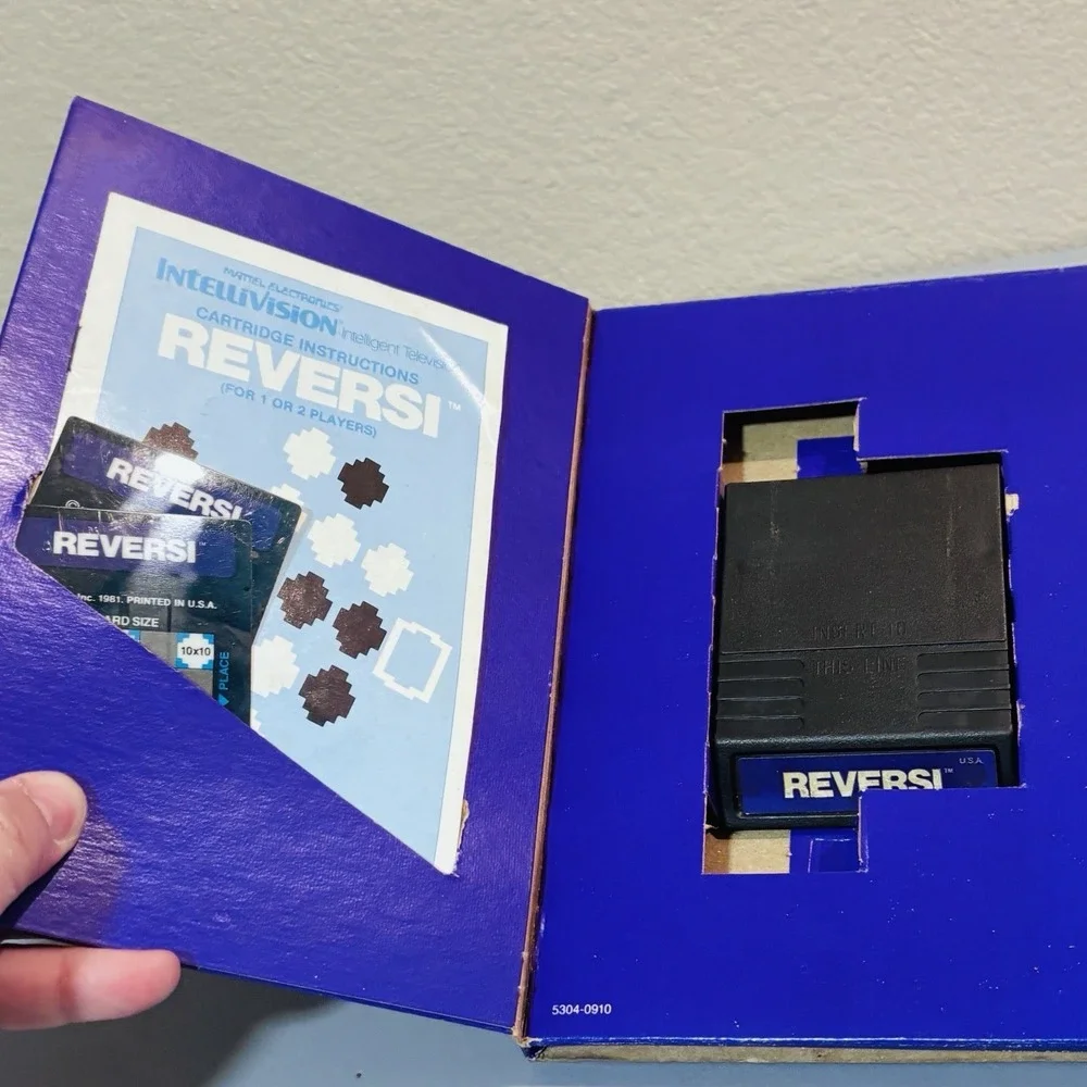 Mattel Intelivision 1981 Reverei Video Game System Cartridge Manual Box